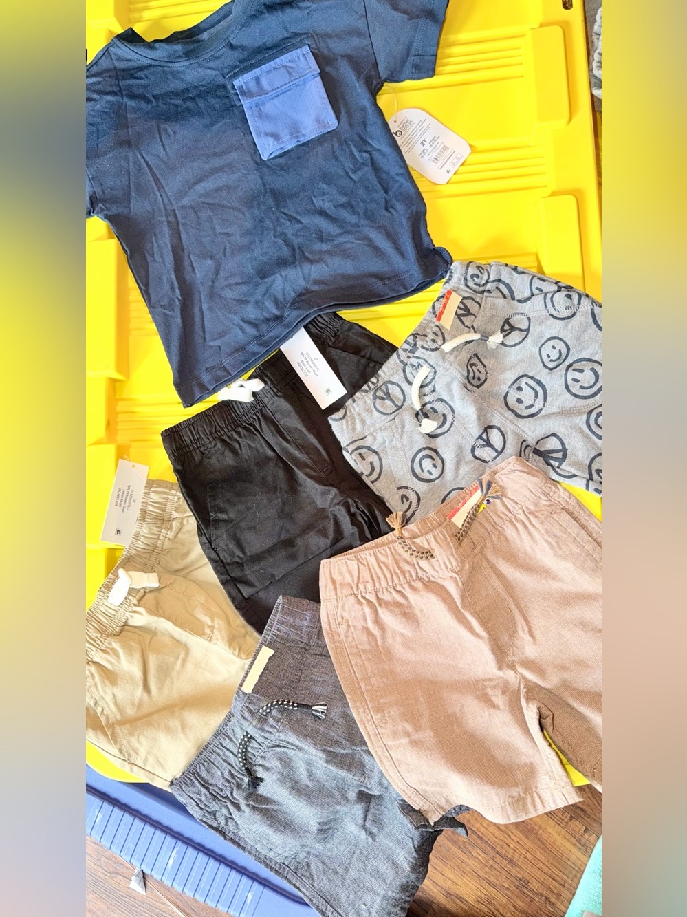 NWT Lot 6 Boys Sz 2T Wonder Nation Top & 5 Garanimal & Wonder Nation Shorts New